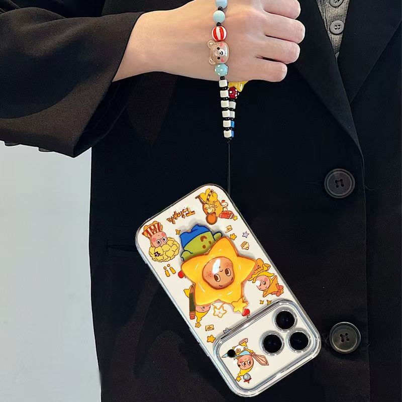 Star People Stand Compatible with Apple 17 Pro Max Phone Case 16 Full Coverage Redmi Xiaomi 15 Phone Case Soft Full Coverage