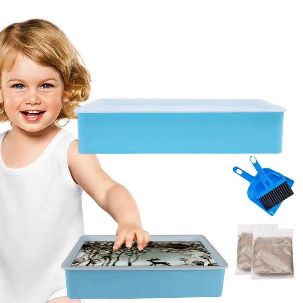 

LED Lighting Children s Sand Painting Table Creative Kids Sand Light Board Art Sandbox Boys Purple 2 Sand