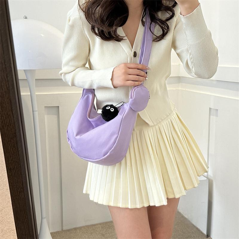 Trendy Casual Canvas Crossbody Bag 2023 Fall New Vintage Tote Bag For Women