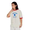 Champion Casual Short Sleeve Ringer Round Graphic Men's T-Shirt, Natural, 100% Cotton, Neck, Print, C3-B330