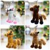 Cute Horse Plush Doll Toys Soft Mini Horse Keychain  Backpack Pendant