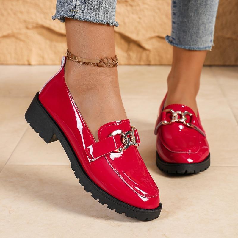 Fashion Shoes for Women 2025 Brand Slip-on Women's High Heels Fashion Metal Decoration New Casual Plus Size Solid Best Seller High Heels