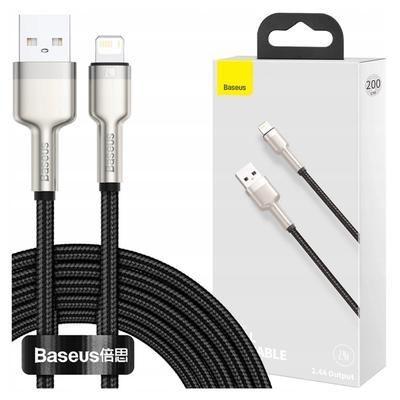 Baseus Cafule USB To Lightning Cable, 2.4A, 1M (Black)