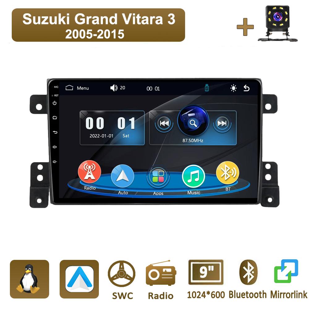 

Icreative Car Radio Multimedia MP5 Player Head Unit Stereo BT For Suzuki Grand Vitara 3 2005 - 2015 чёрный