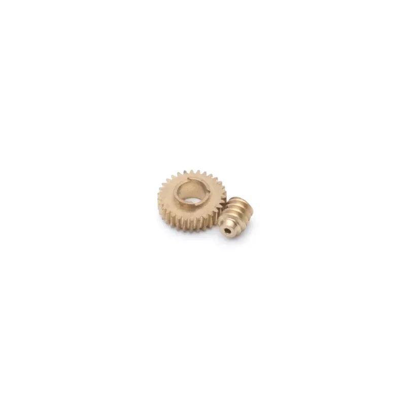 0.3M 30T 4mm Copper Step Worm Gear Wheel 0.3M Worm 0.98mm DIY Model Reducer Accessories 0.98mm Worm-T5-OD3.8