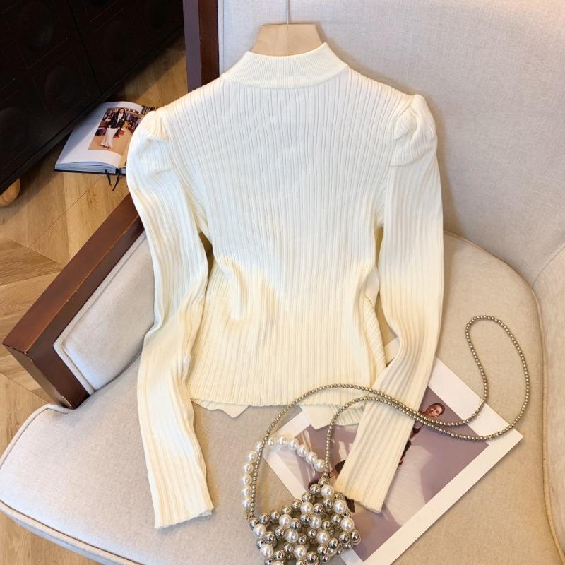 Autumn and Winter Sexy Lace V-neck Knitted Sweater for Women Fashion Slim Fit Base Pullovers Sweaters Women Elegant Solid Casual Knitwear Jumper 25567