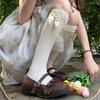 Japanese Lolita Lace Bow Mid-Calf Socks - Cute & Soft