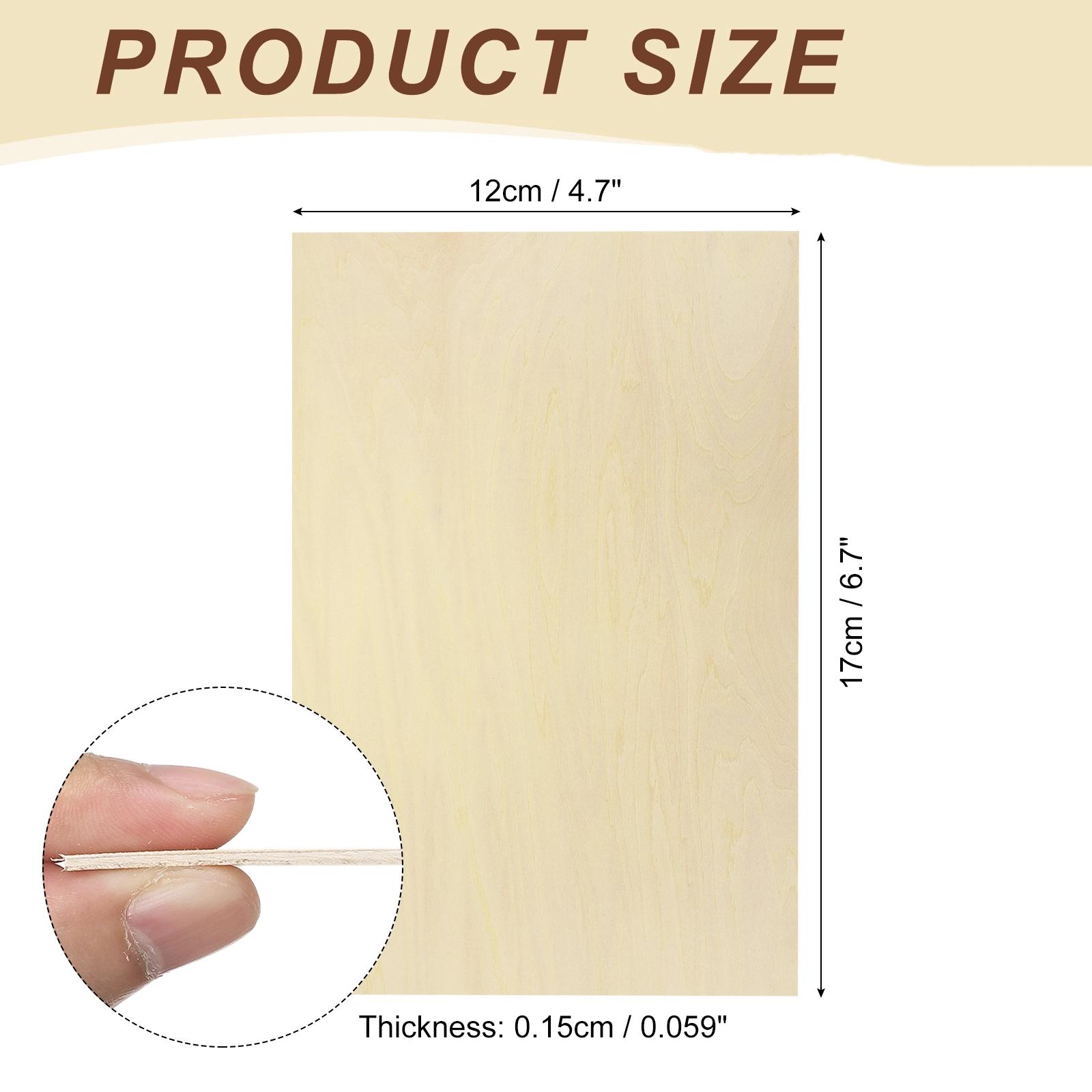 

3/5/8/10 шт. Лист из липы Тонкие Необработанные Деревянные Фанерные Доски Сделай сам Листы из липового дерева Живопись Поделки Лазерная резка Гравировка 3pcs