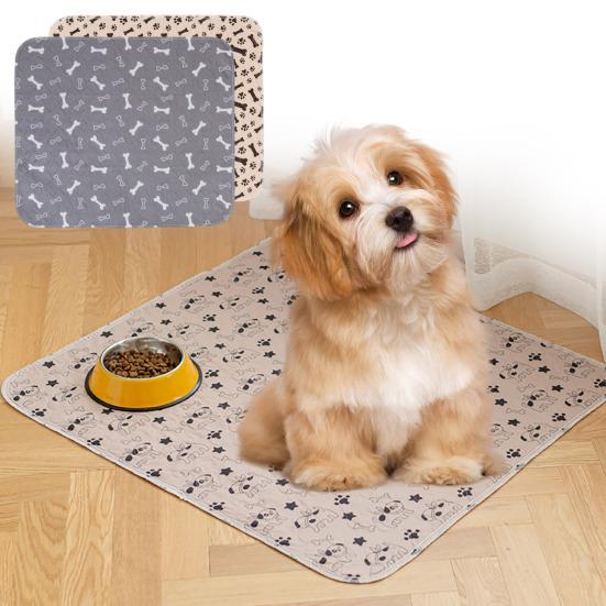Pet Pee Pad Washable Reusable Dog Pee Pad Absorbent Leak-Proof Puppy Training Pad Non-Slip Potty Pad for Floor Couch