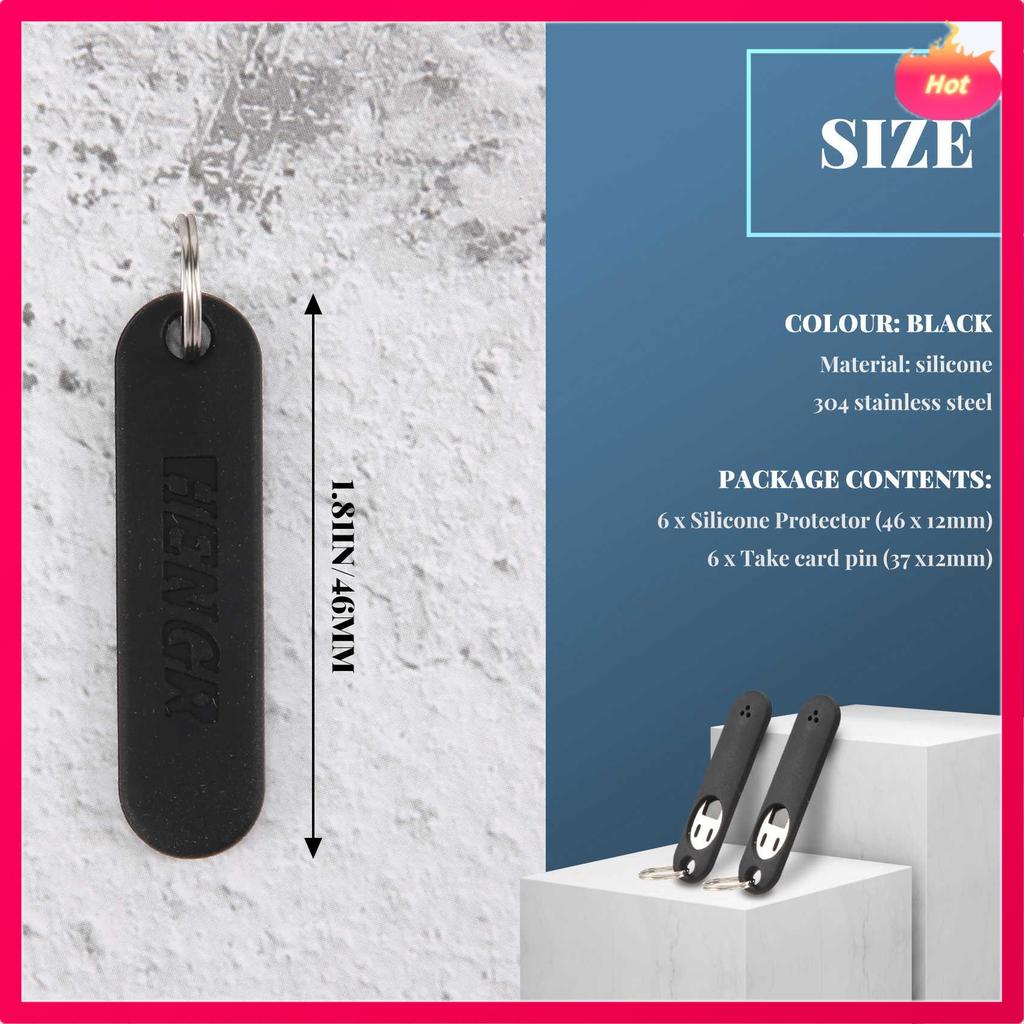 6Pcs SIM Card Removal Tool-Sim Card Tray Pin Eject Removal Tool Needle Opener Ejector,With Removable Key Chain