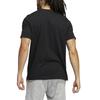 adidas Remoji T Shirts Men's Black Crew Neck Moderate Straight Fit HE4833