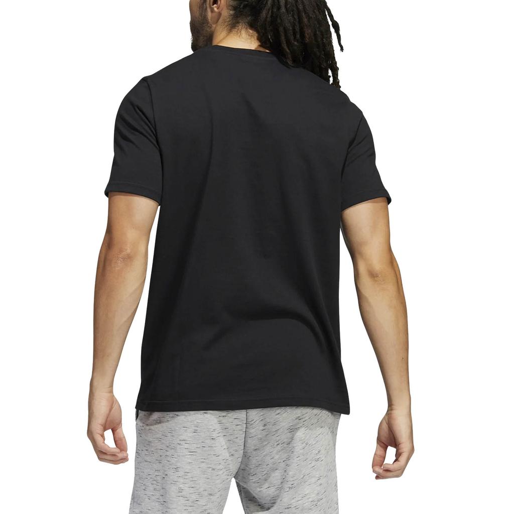 adidas Remoji T Shirts Men's Black Crew Neck Moderate Straight Fit HE4833