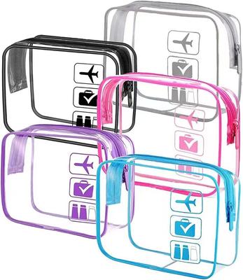 2025 PVC Cosmetic Bags Waterproof Makeup Case Transparent Bathroom Toiletry Bag Storage Pouch With Zipper For Women Men Travel