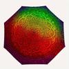 Vibrant Mandala Artwork: Colorful Circular Design for Home DecorUmbrella with Cute Design, Portable 3-Fold Compact Umbrella for Men & Women, Valentine