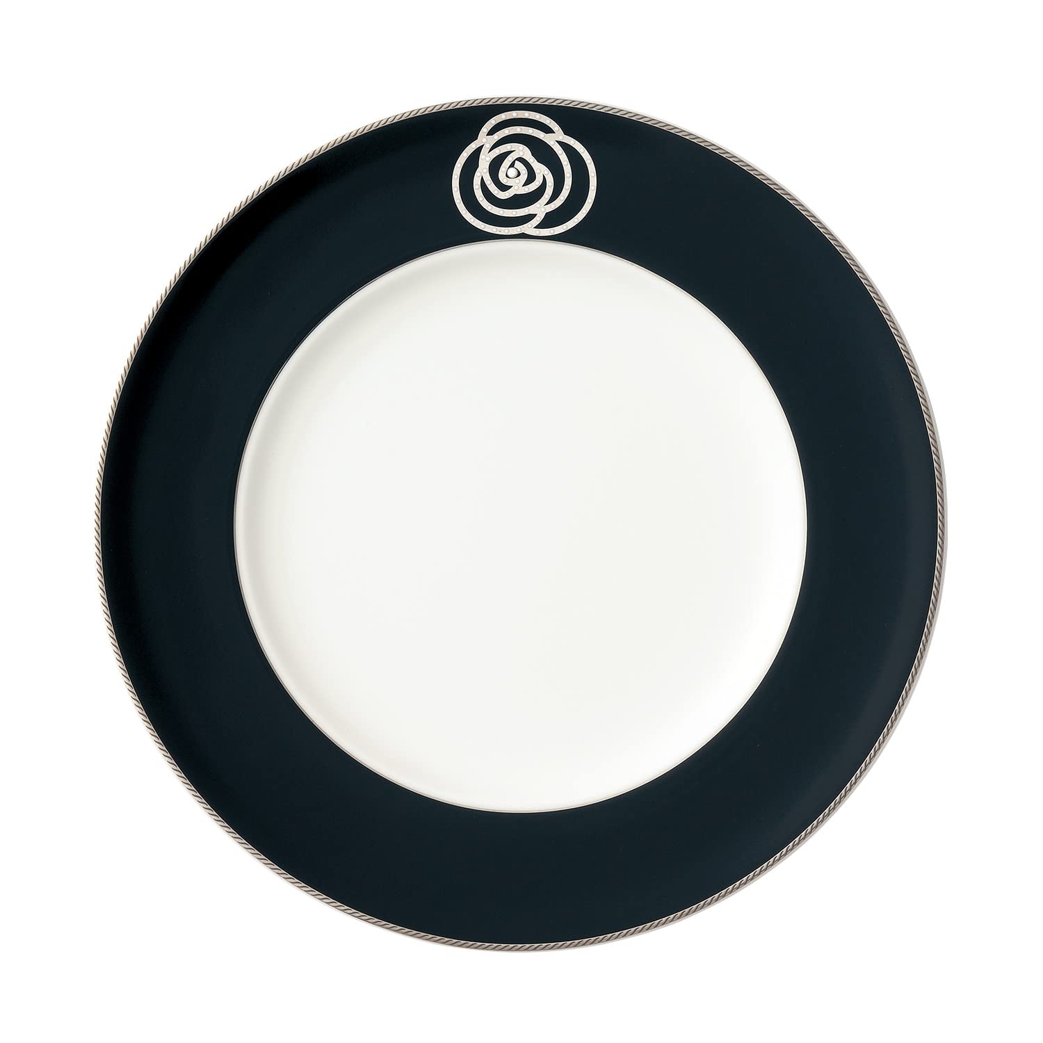 

Noritake Aidan Plate, 24.5cm, Black Bone China, 1 Piece, 97316/4867-1