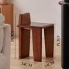 Nordic Stools Small Low Makeup Backrest Chair Multifunctional Creative Shoe Changing Stool Home Entrance Living Room Furniture