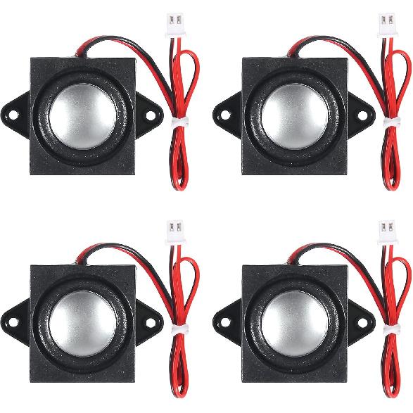 4 PCS Speaker 3 Watt 8 Ohm Mini Speaker 8ohm 3w Loundspeaker Micro for Arduino with JST-PH2.0 Interface for Small Electronic Projects Advertising