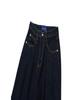 FUNNY PIG MADE Wide Pin Crop Jeans (Indigo Wash)