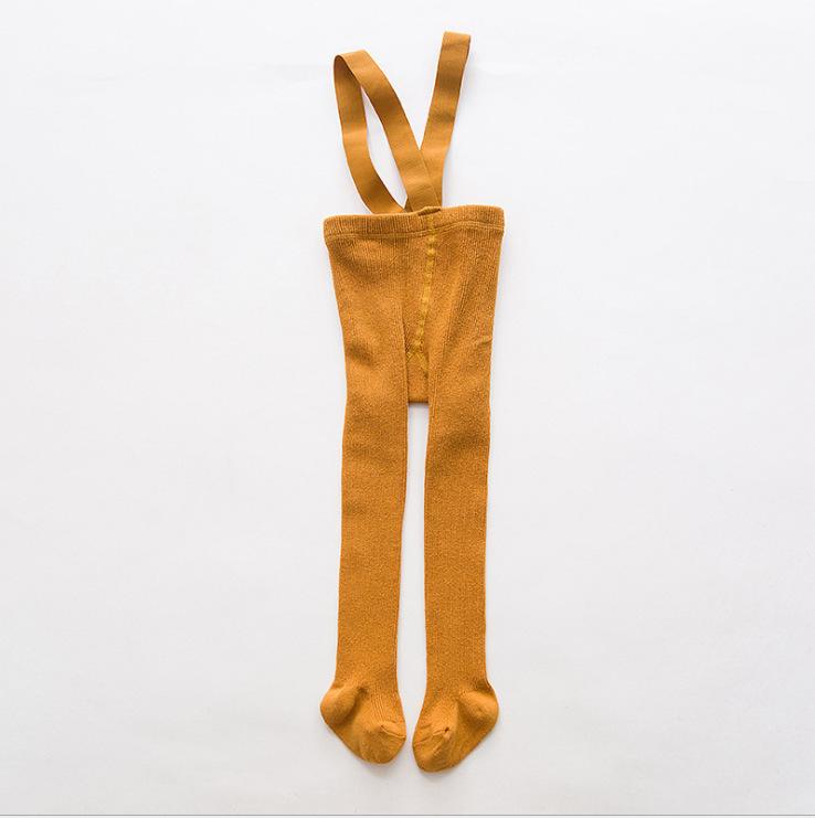 Spring and Autumn Baby Overalls, Baby Pantyhose, High Waist, Umbilical Protection, Breathable Bottoming Socks, Solid Color Children's Tights