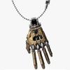Fashion Mechanical Bionic Hand Pendant With Chain For Men Women Creative Movable Finger Joints Robot Hand Necklace Jewelry