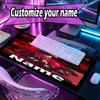 Custom Name Personalized Billie Eilish Pattern Mousepad, Laptop PC Desk Mat, Decorative Desk Mat for Home Keyboard Pad Gift