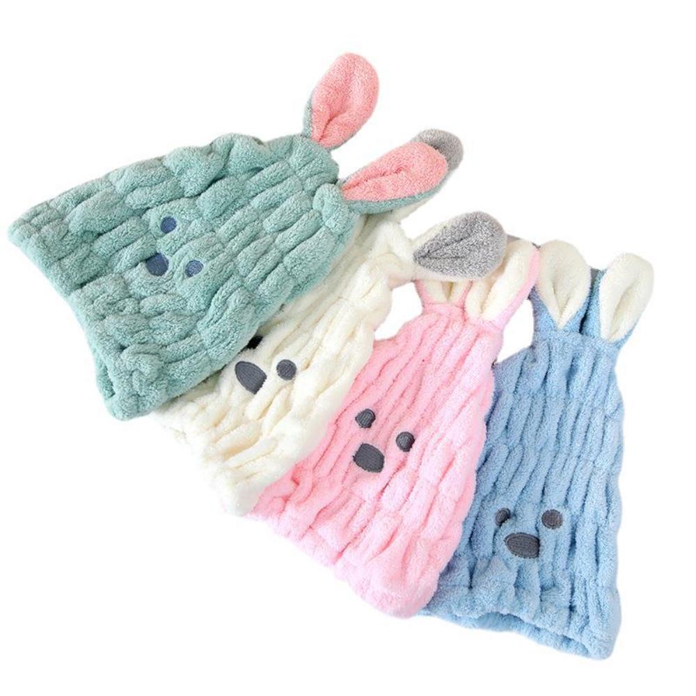 Household Dry Hair Cap Microfiber Thick Coral Fleece Absorbent Quick-drying Towe Confinement Cap Women's Bag Turban Shower Cap