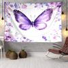 Purple Butterfly Dreams Tapestry, Unique Design Tapestry, Wall Decor for Bedroom,Livingroom, Playroom,Heartwarming Fan Holiday Gifts