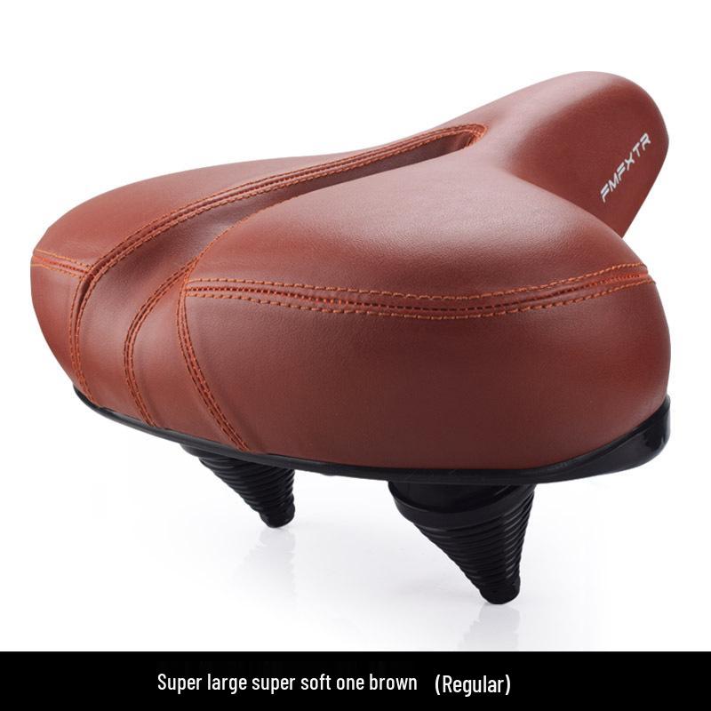

Ultra-Soft Waterproof Shock Absorbing Mountain Bike Seat Cushion with Breathable, Thick, Large Saddle Pad One Piece