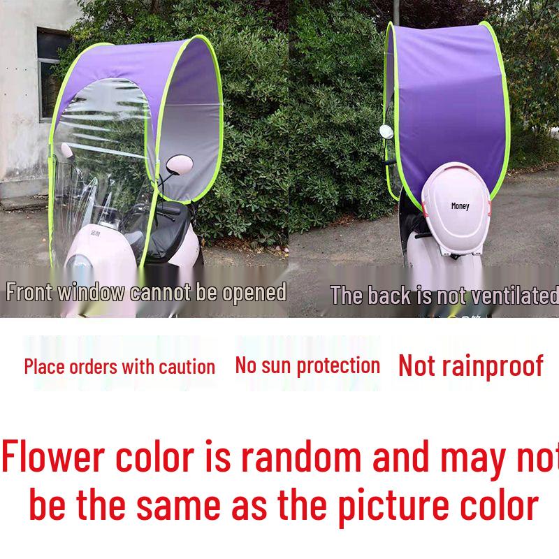 Kompaktes Elektrofahrrad-Verdeck: Verdickte Sonnen-, Regen- und Windschutzhülle