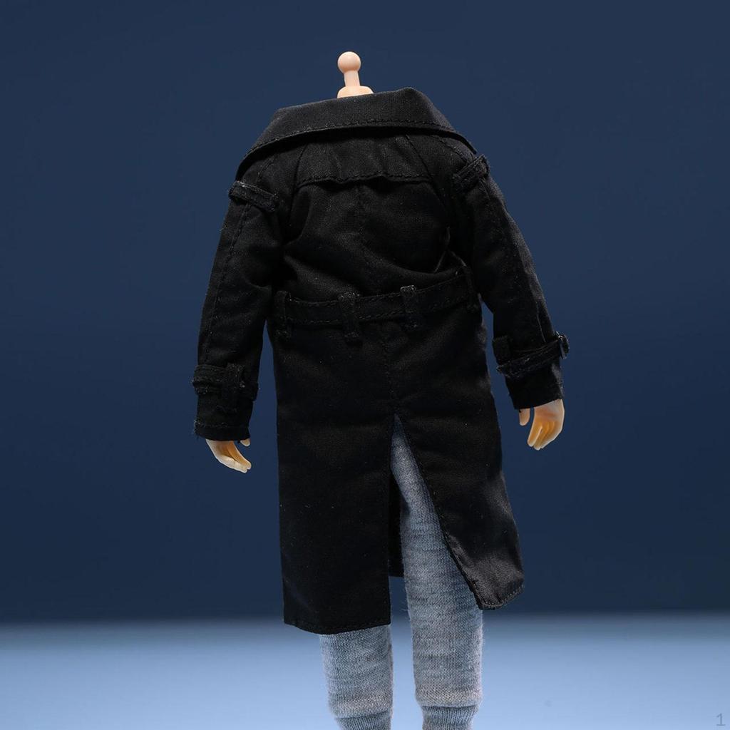 1/ Figure Trench Coat 15 Cm (6 Inches) Male/Female Clothing Miniature Clothes Doll