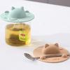 New Cat-shaped Tea Bag Mug Topper Dustproof Universal Cup Covers Squeezer Multi-functional Water Cup Lid