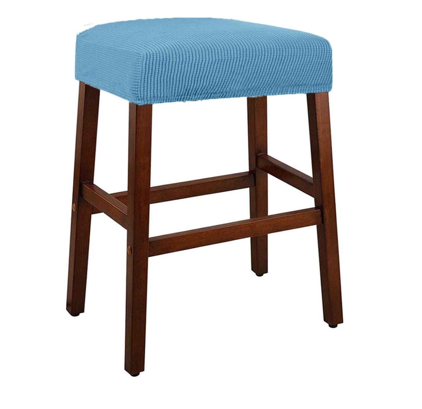 Elastische Rechthoekige Barkrukhoes Kaptafel Stoel Sliphoes Counter Zadel Kussen Beschermer