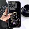 Moon Starlight Black Phone Case for iPhone 14/15/16/17 Pro Max