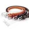 Pu Ladies Leather Belt With Metal Pin Fastener For Office And Daily Outfits