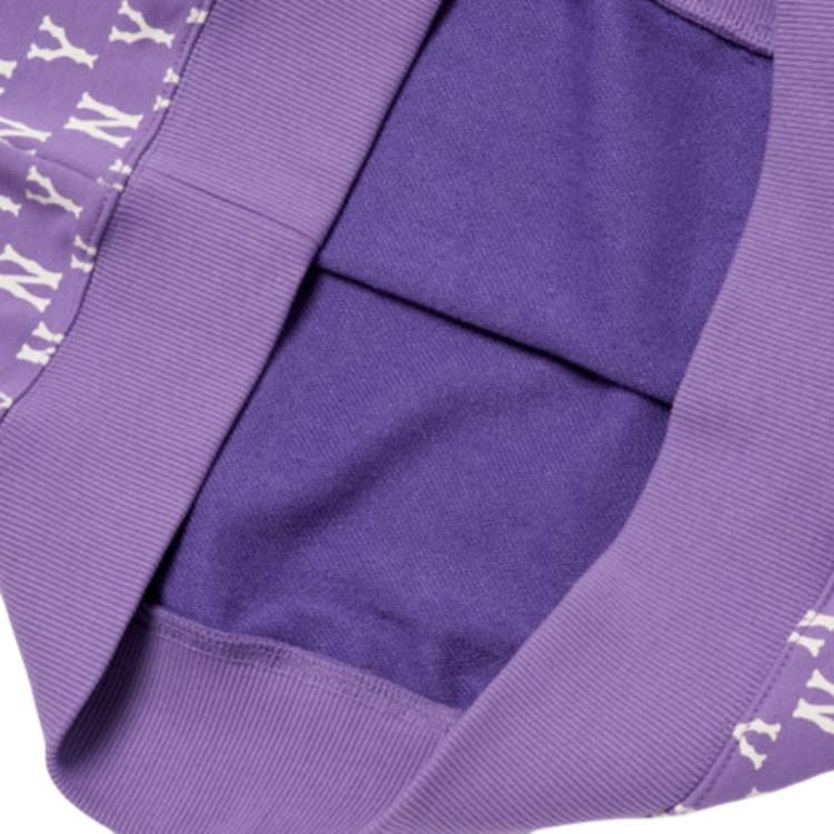 MLB Base Logo Sweatshirts Unisex Purple Crew Neck Moderate Regular 3AMTM1024-50LDD