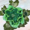 Fashion Elegant Peony Embroidery Patch Floral Embroidery Large Flower Patch Sewing Accessories