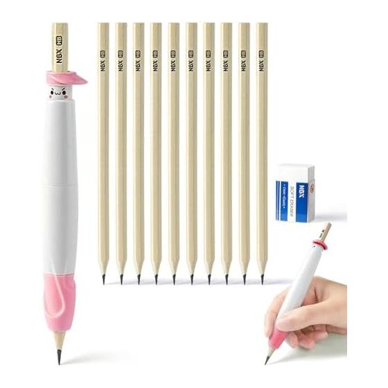 Pencil Grips, Pencil Holders, Mechanical Pencils, Pencil Caps, Extension Holders, Usable Pencils, Writing Posture Corrector, Handwriting Posture