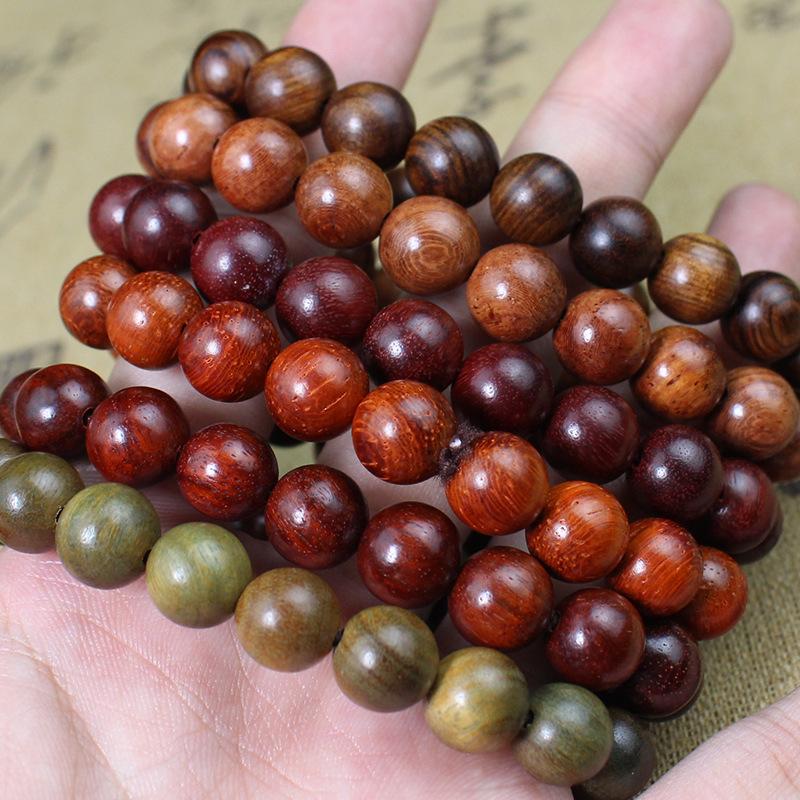 Sandalwood 10MM Single Loop Bracelets - Unisex Buddhist Beads Rosary Jewelry