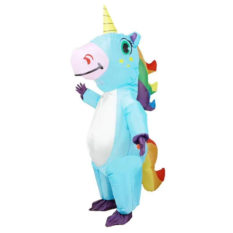 Colorful Inflatable Pegasus Unicorn Costume for Halloween & Christmas Cosplay