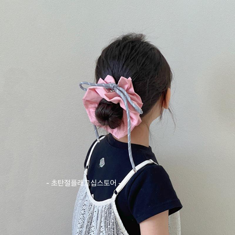 High-Quality Children's Double-Layer Ponytail Holder Hair Tie - Princess Rubber Band Accessory