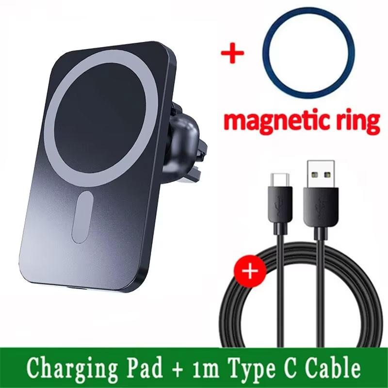 30W Magnetic Car Wireless Charger For iPhone 16 15 14 13 12 Pro Max Mini Car Phone Holder Stand Mount Fast Charging Station