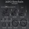 265PCS Keyring Clip & Lobster Clasp DIY Kit