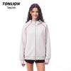 TonLion Women's Hooded Double Zipper Sweatshirt Jacket