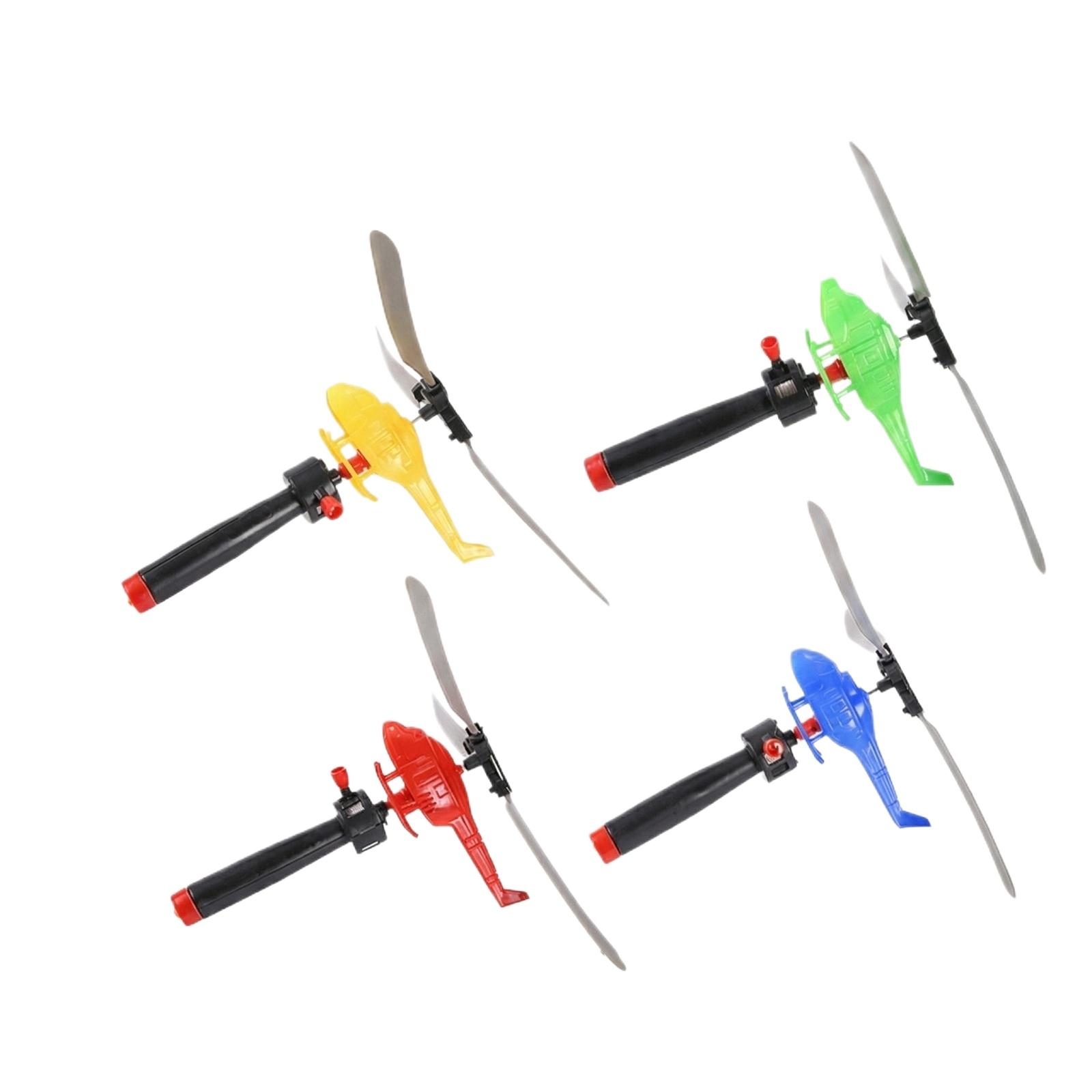 

Handle Cable Powered Helicopter Outdoor Airplane Toy One Size