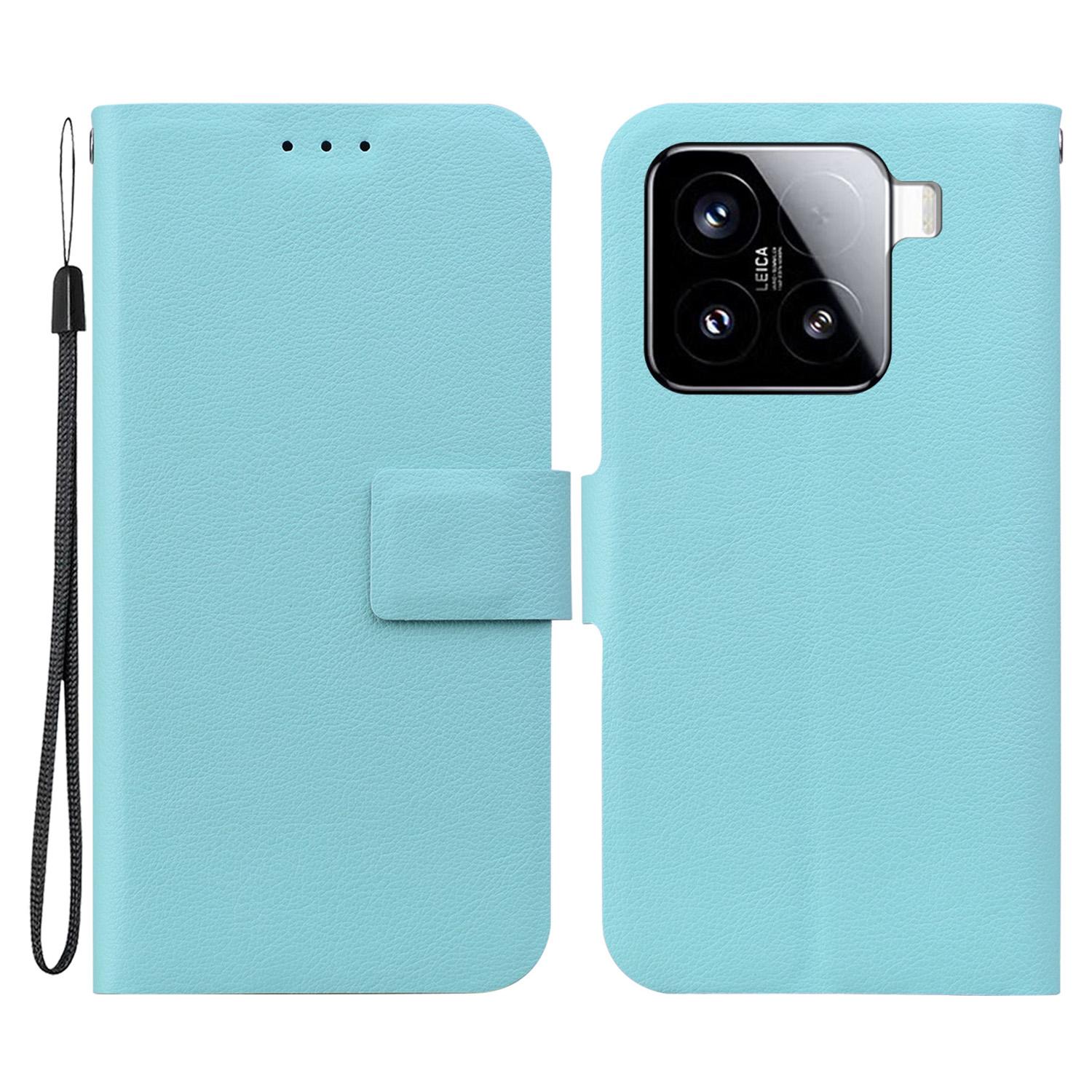

For Xiaomi 15 Case Ultra-Thin PU Leather+TPU Phone Cover with Card Slot Green
