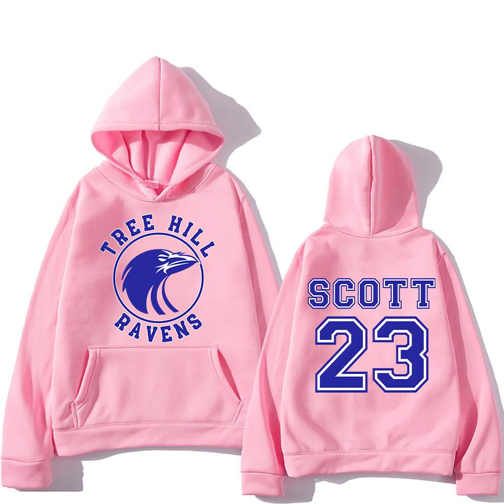 Tree Hill Ravens Scott 23 Hoodies Basketball Fans Sweatshirts Autumn Winter Loose Pullover Unisex High Street Sportswear Clothes