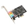 PCIE 5.1 Sound Card 6 Channel Surround Sound Playback Recording 24bit 48KHz Internal Sound Cards with PCI Express Port