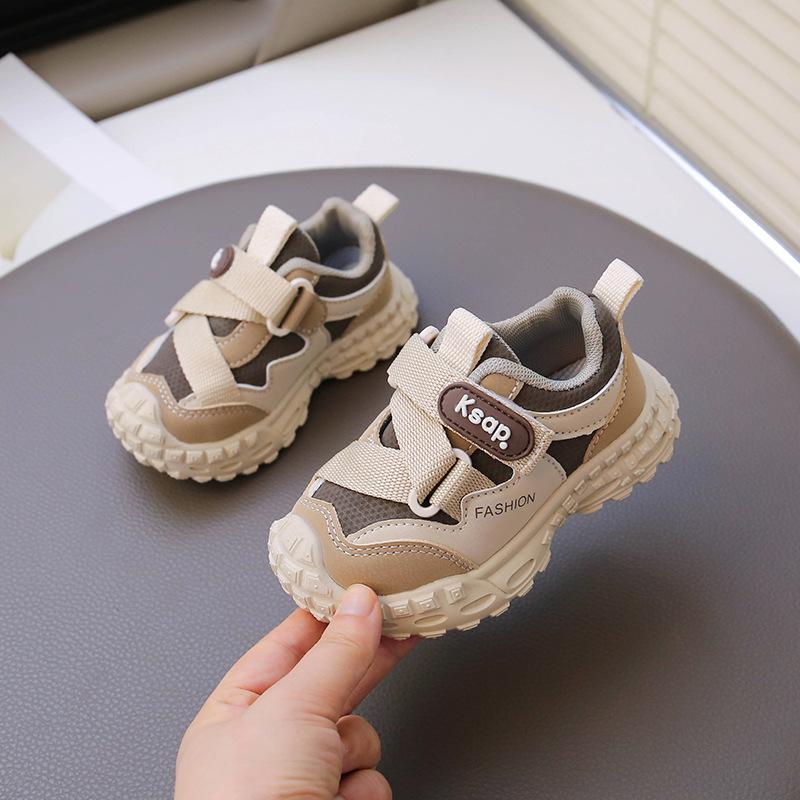 Anti-kick classmates spring and autumn new children's sports shoes boys shoes 2025 girls running shoes soft-soled tire shoes tide
