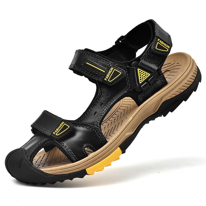 

International original sandals men s large size sports and leisure bag head beach shoes 38 чёрный