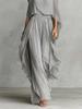 DM092 Amazon Unabhängige Station 20206 Neues Träger-Off-Shoulder Elegantes Blusenoberteil mit Chiffon Asymmetrisch Lang